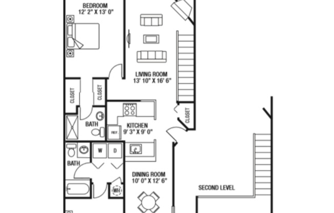 2 beds, 2 baths, 1,100 sqft, $1,800