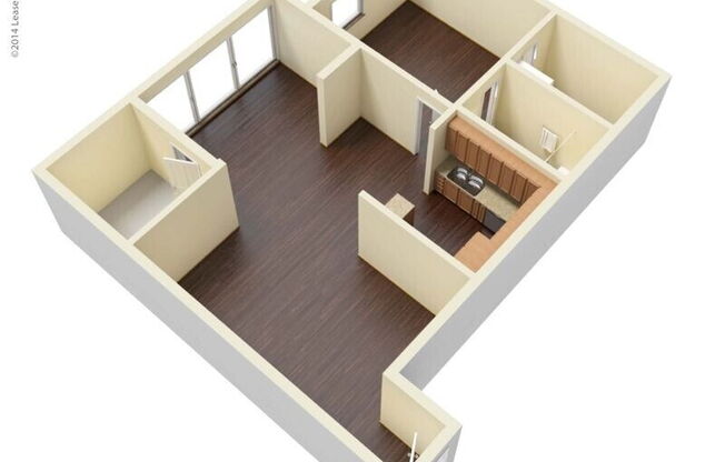 1 bed, 1 bath, 807 sqft, $890