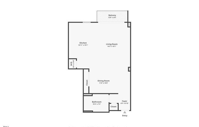 1 bed, 1 bath, $2,700, Unit # 1502