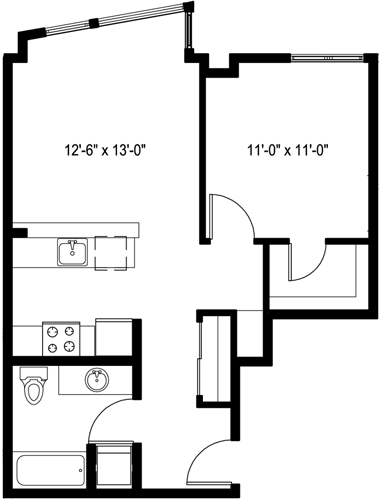 1 bed, 1 bath, 656 sqft, $2,513, Unit 422