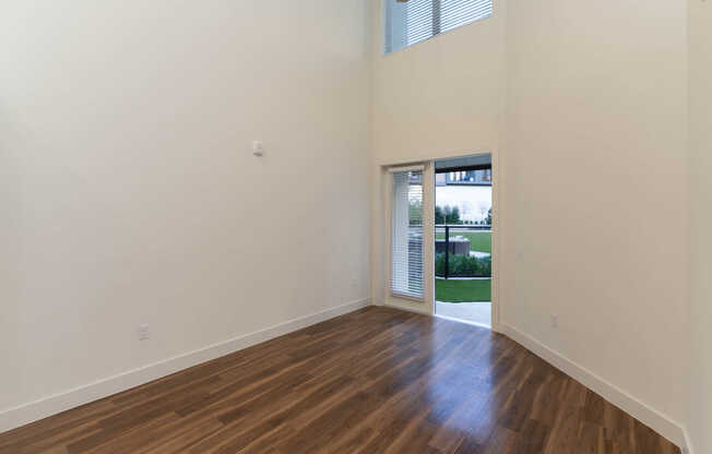 Living Room with Patio and Hard Surface Flooring