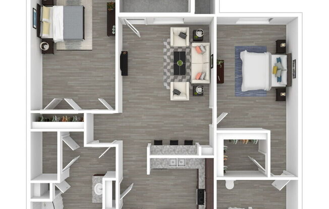 2 beds, 2 baths, 1,098 sqft, $1,760