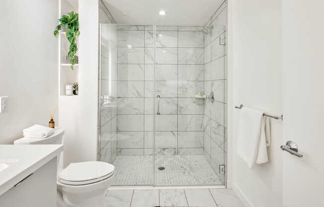 Bathroom with Porcelain Tile