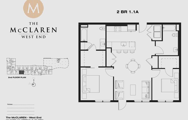 2 beds, 2 baths, 1,131 sqft, $2,771, Unit 317