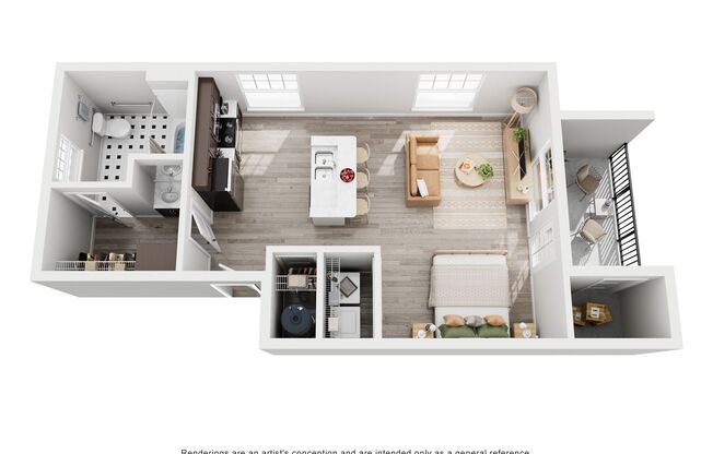 Studio, 1 bath, 549 sqft, $1,550, Unit 137