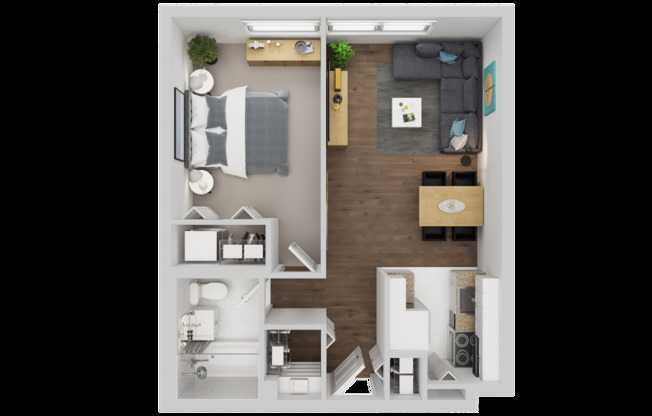 1 bed, 1 bath, 530 sqft, $1,125, Unit 1410