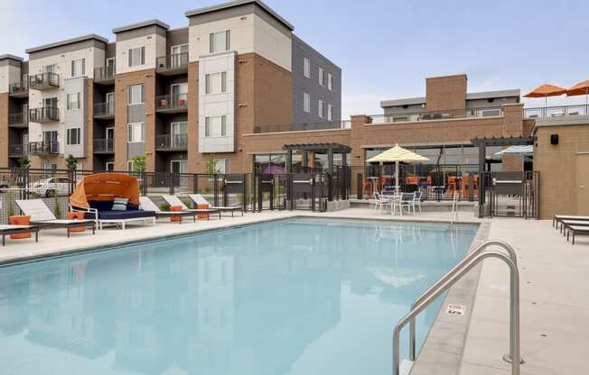 Outdoor Pool at Galante at Parkside Apartments in Apple Valley, MN