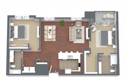 2 beds, 2 baths, 1,328 sqft, $5,429