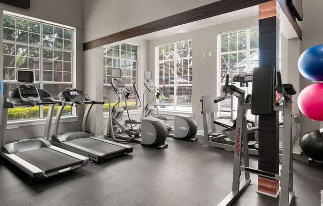 Fitness Center with Strength and Cardio Equipment