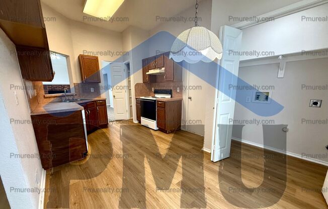 AVAILABLE NOW!!! Roomy 3BR 2BA home with large living/dining room with fireplace