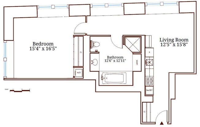 1 bed, 1 bath, 1,054 sqft, $5,350, Unit 720