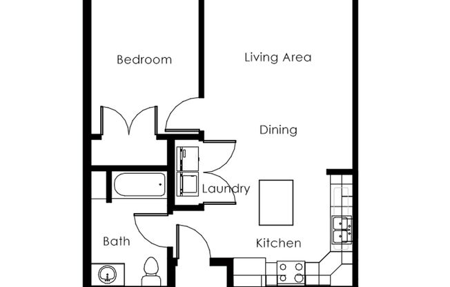1 bed, 1 bath, 745 sqft, $1,205, Unit 113