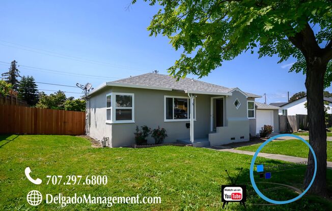 Beautiful three bedroom one bath available now!