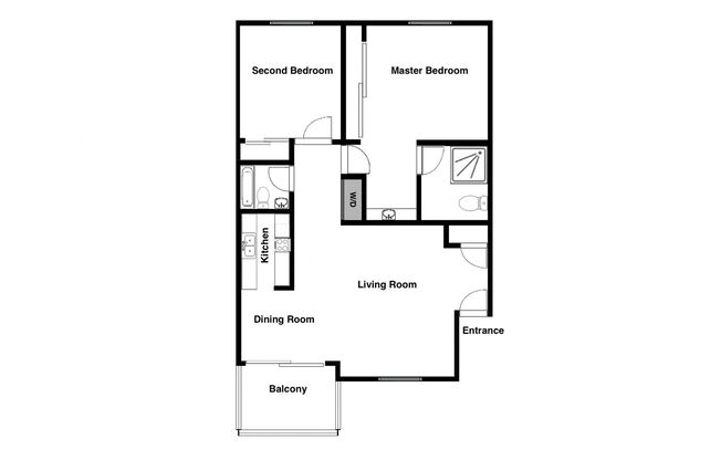 2 beds, 2 baths, 1,000 sqft, $3,292, Unit 111
