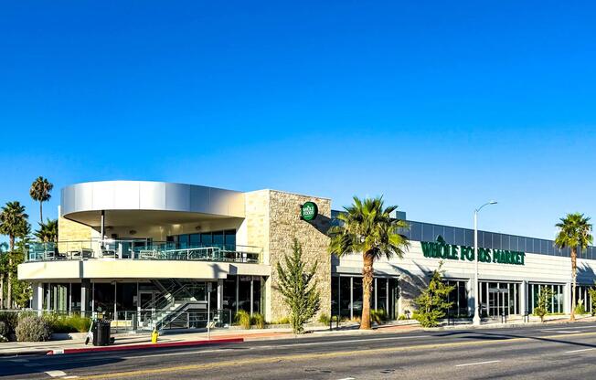 Whole Foods Market just minutes from Alister Sherman Oaks, offering convenient access to fresh groceries and everyday essentials.
