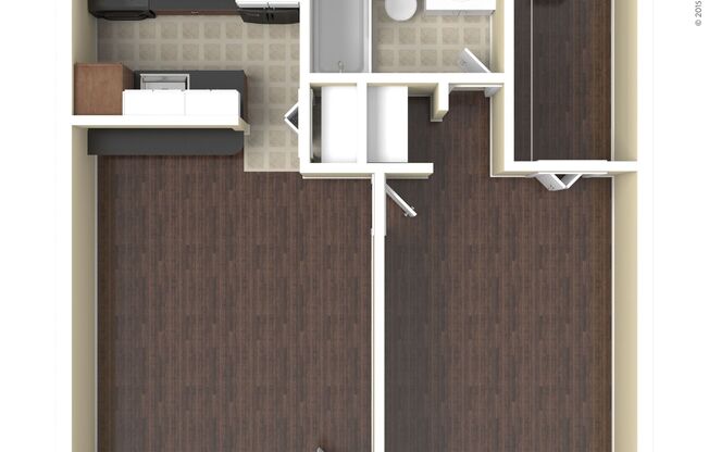 1 bed, 1 bath, 558 sqft, $1,210