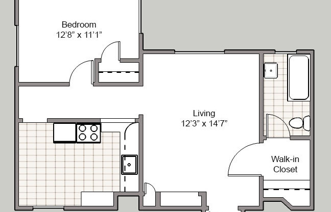 1 bed, 1 bath, 670 sqft, $1,725, Unit 309