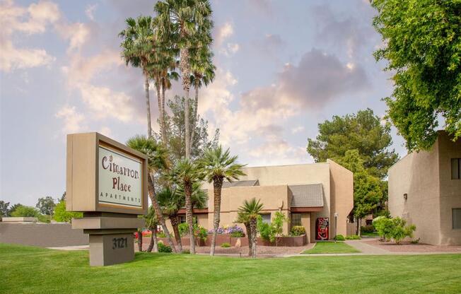 Elegant Entry Signage at Cimarron Place Apartments, Arizona, 85712