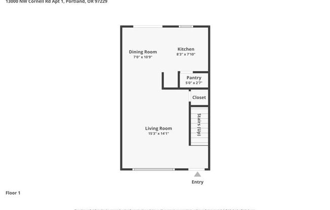 2 beds, 1 bath, 742 sqft, $1,495, Unit 1