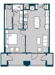 1 bed, 1 bath, 794 sqft, $1,999