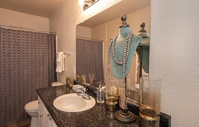 Autumn Oaks model Silverleaf II primary bathroom