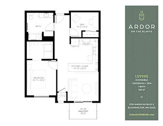 1 bed, 1 bath, 793 sqft, $2,140