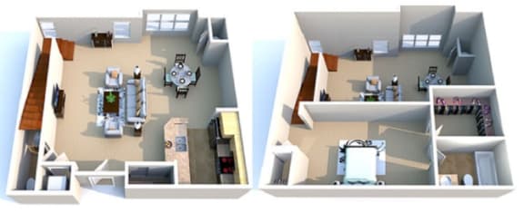1 bed, 1.5 baths, 780 sqft, $1,840