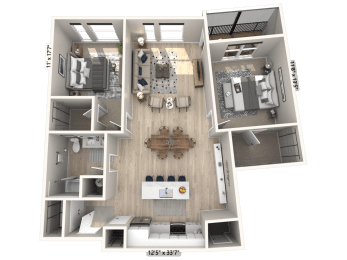 2 beds, 1 bath, 1,134 sqft, $2,332