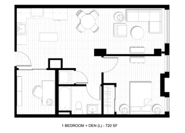 1 bed, 1 bath, 720 sqft, $2,919