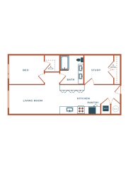 1 bed, 1 bath, 919 sqft, $1,861