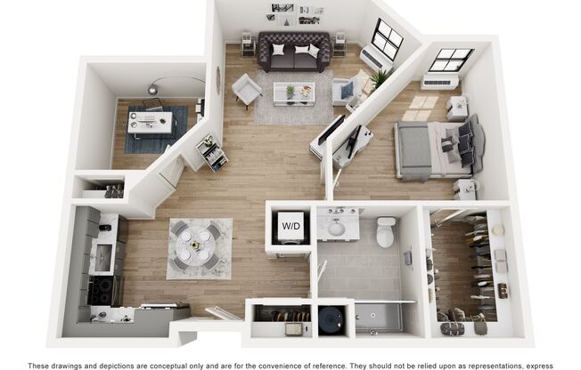 1 bed, 1 bath, 914 sqft, $2,495, Unit 204A