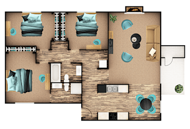 3 beds, 2 baths, 1,194 sqft, $2,096