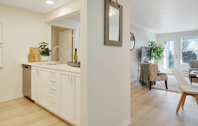 Kitchen and Living Room