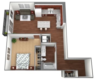 1 bed, 1 bath, 768 sqft, $1,610