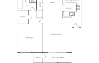 1 bed, 1 bath, 660 sqft, $2,200