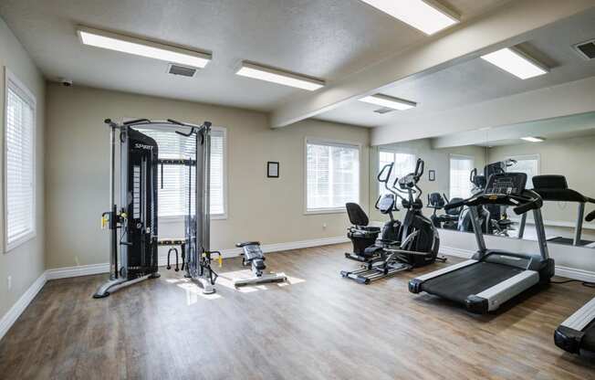 the fitness room at 1861 muleshoe road