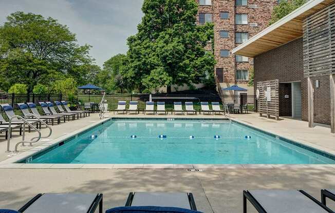 Pool and Oversized Sundeck, at Willow Crossing, Elk Grove Village, 60007