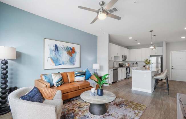 Living Room Couch at Mason Stuart, Stuart, FL