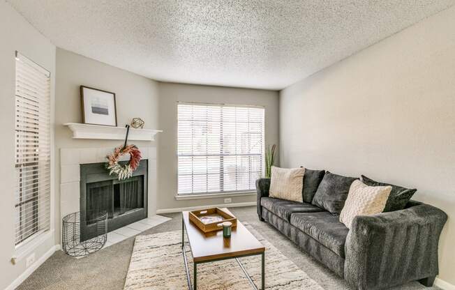 Living Room with Fireplace