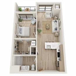 1 bed, 1 bath, 684 sqft, $1,571
