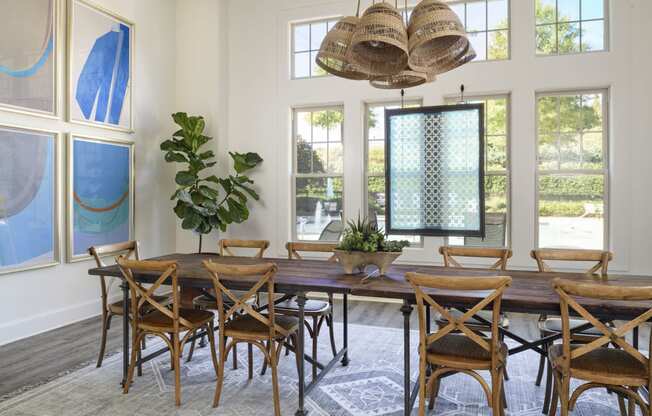 Walton Ridenour leasing office community room