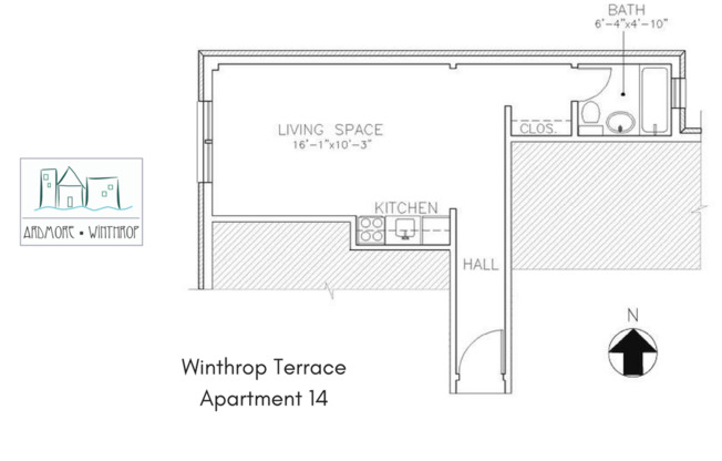 Studio, 1 bath, 233 sqft, $1,200, Unit 914
