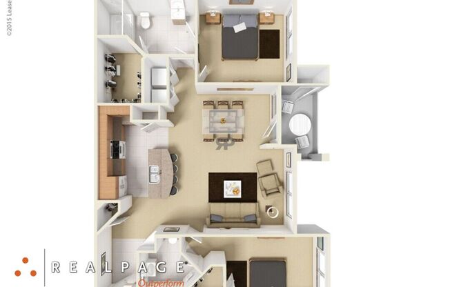 2 beds, 2 baths, 1,129 sqft, $1,899