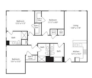 3 beds, 3 baths, 1,380 sqft, $6,682