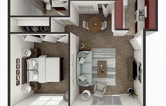 1 bed, 1 bath, 625 sqft, $805, Unit 4954