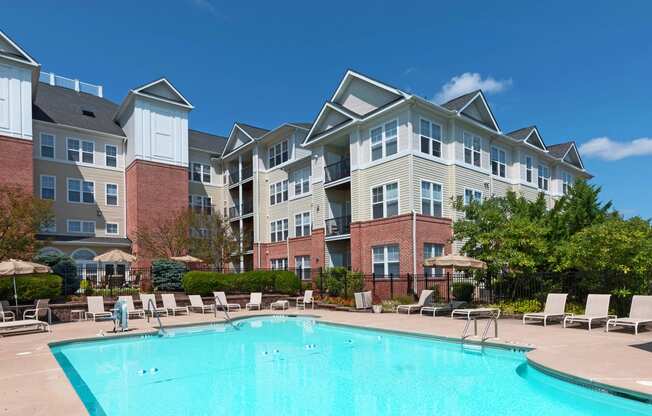 Avenel at Montgomery Square - Resort-style swimming pool with sundeck