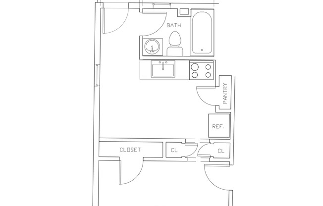 Studio, 1 bath, 389 sqft, $1,850, Unit 03