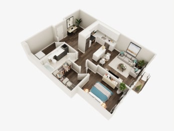 1 bed, 1 bath, 787 sqft, $3,095