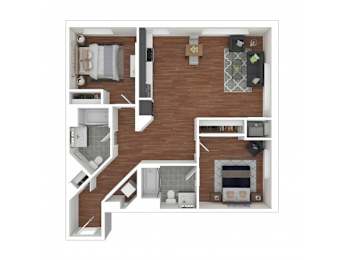 2 beds, 2 baths, 1,080 sqft, $2,949