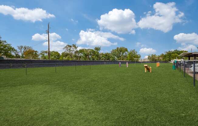 a baseball field with a chain link fence and fire hydrants